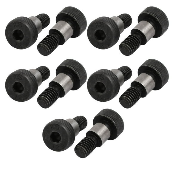 Unique Bargains 10pcs 40Cr Steel Shoulder Bolt 10mm Shoulder Dia 10mm Shoulder Length M8x13mm Thread