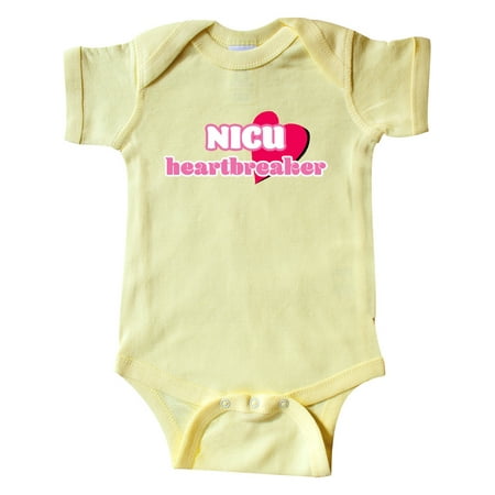 

Inktastic NICU Heartbreaker in Pink with Heart Gift Baby Boy or Baby Girl Bodysuit