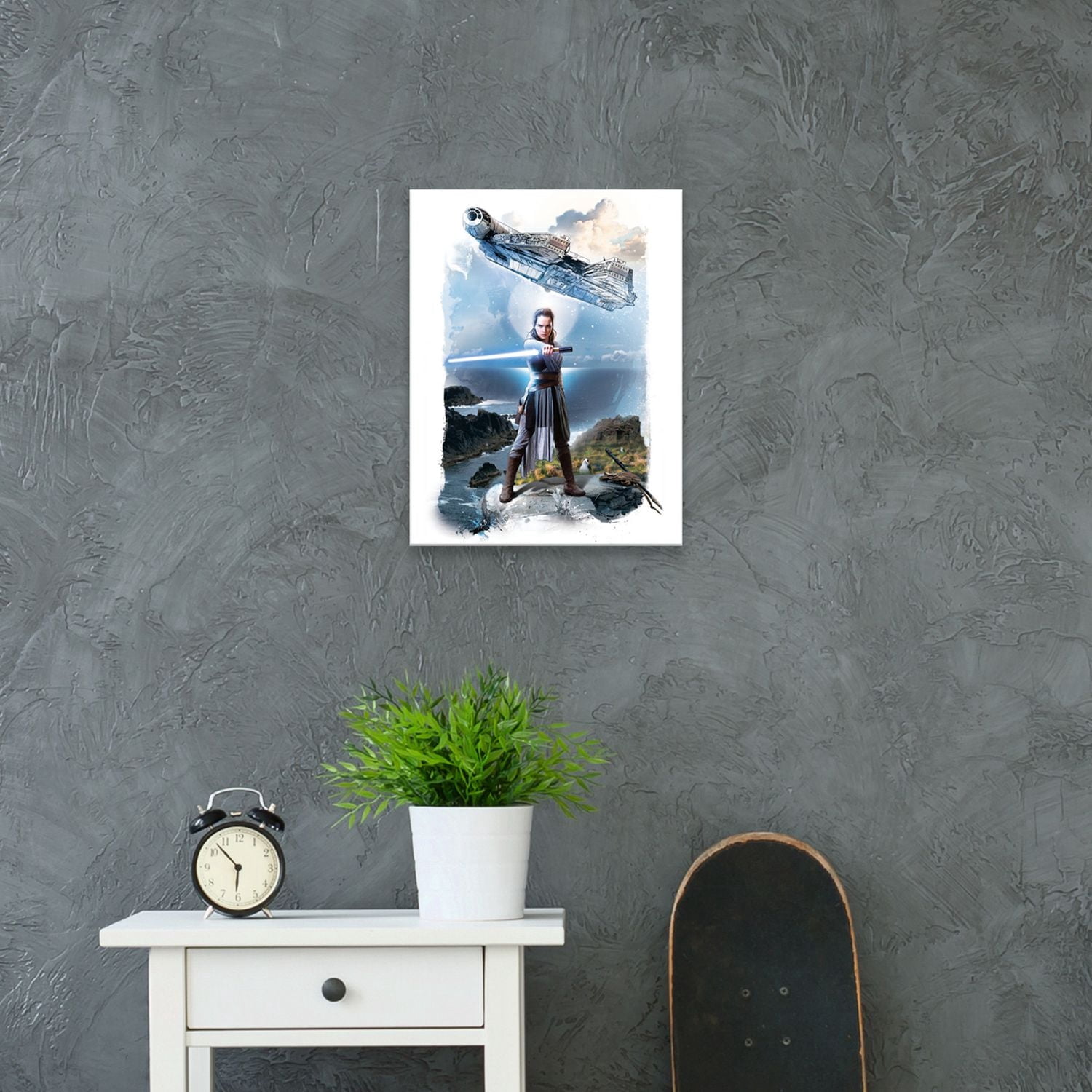 Artissimo Designs Battle Rey avec toile imprimée Falcon - 6.5W x 8.5H x .5D