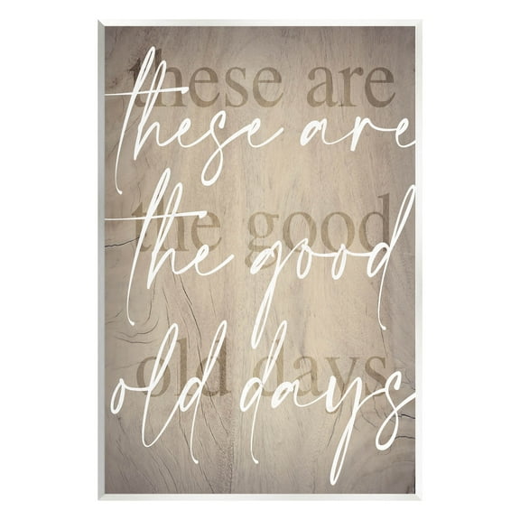 These Are The Good Old Days Phrase Inspirational Graphic Art Unframed Art Print Wall Art