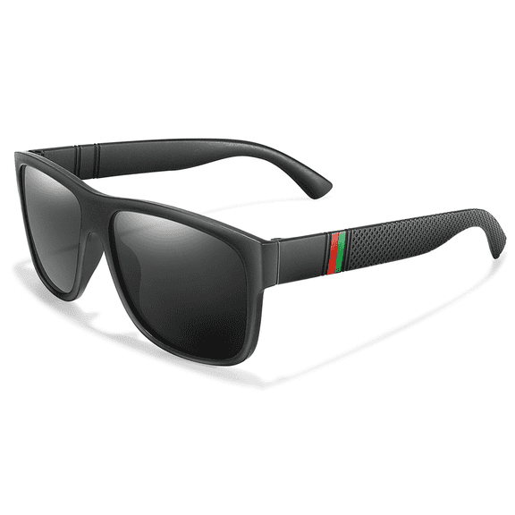 Polarized Sunglasses for Men and Women, Mens Sun Glasses with UV400 Protection for Driving Fishing Golf, Retro Oversized Square Mirror Sun Glasses