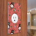 thumbnail image 3 of WIRESTER 1-Gang 1.406-Inch Hole Device Telephone/Cable Blank Receptable Wall Plate Cover, Snowman Sugar Cane Christmas, 3 of 6