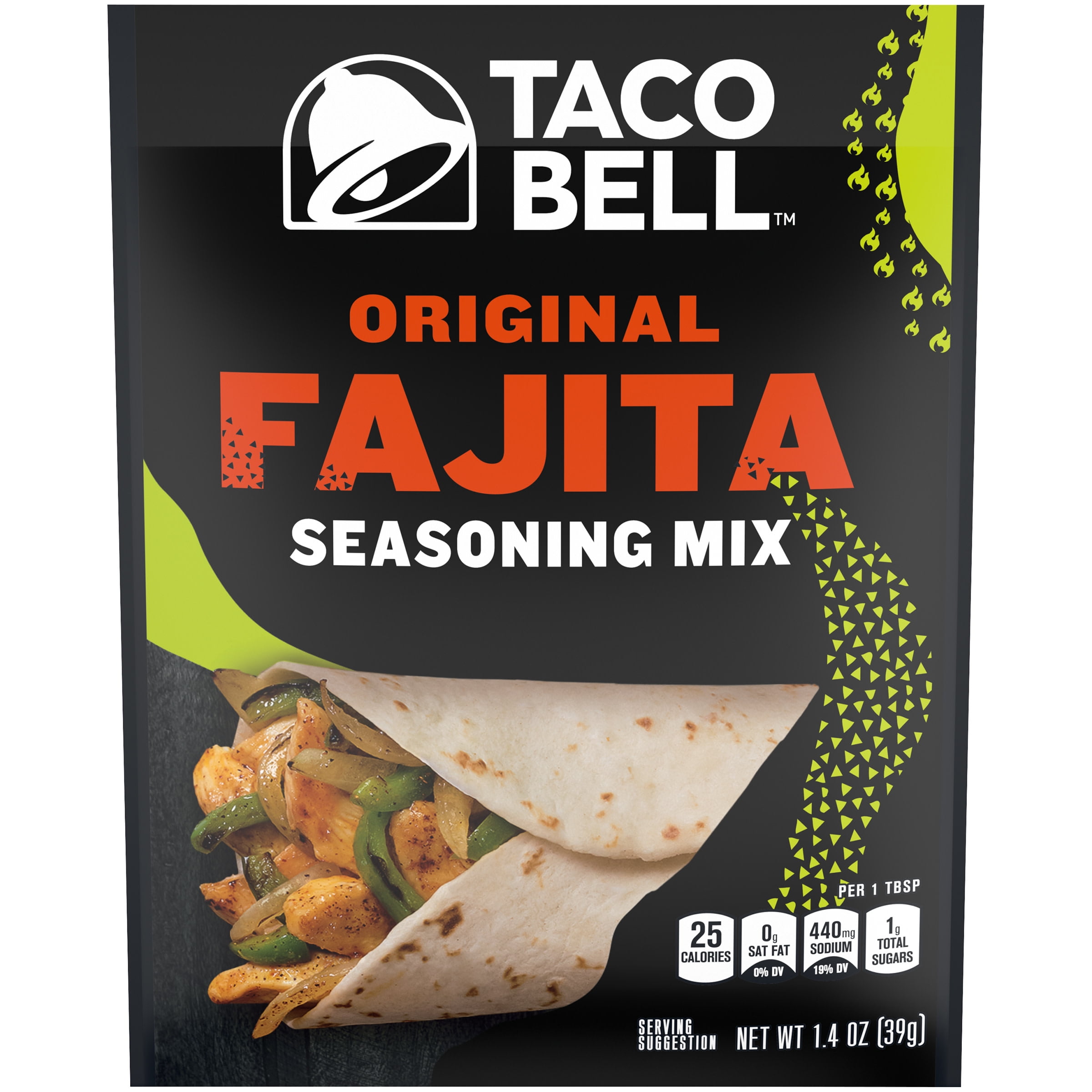 Taco Bell Original Taco Seasoning Mix 1 Oz Packet Walmart Com