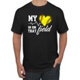 thumbnail image 1 of Wild Bobby, My Heart Is On That Tennis Field, Sports, Men Graphic Tee, Black, Small, 1 of 4