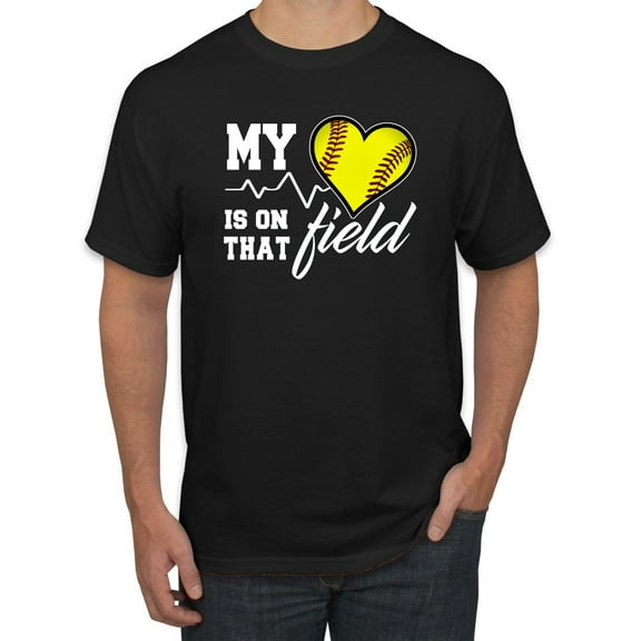 Wild Bobby, My Heart Is On That Tennis Field, Sports, Men Graphic Tee, Black, Small