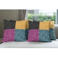 thumbnail image 6 of Ambesonne Indie Throw Pillow Cover 4 Pack, Eighties Funky Pop Doodle, 20", Multicolor, 6 of 7