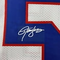 thumbnail image 2 of Framed Facsimile Autographed Lawrence Taylor 35x39 New York White Reprint Laser Auto Football Jersey, 2 of 2