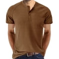 thumbnail image 1 of H Camisa Henley Raglán De Manga Corta Para Hombre,, 1 of 2