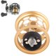 thumbnail image 5 of Carrete de mantenimiento modificado corto de Metal, copa de alambre, accesorio de carrete de fundición de pesca artesanal, color dorado, 5 of 8