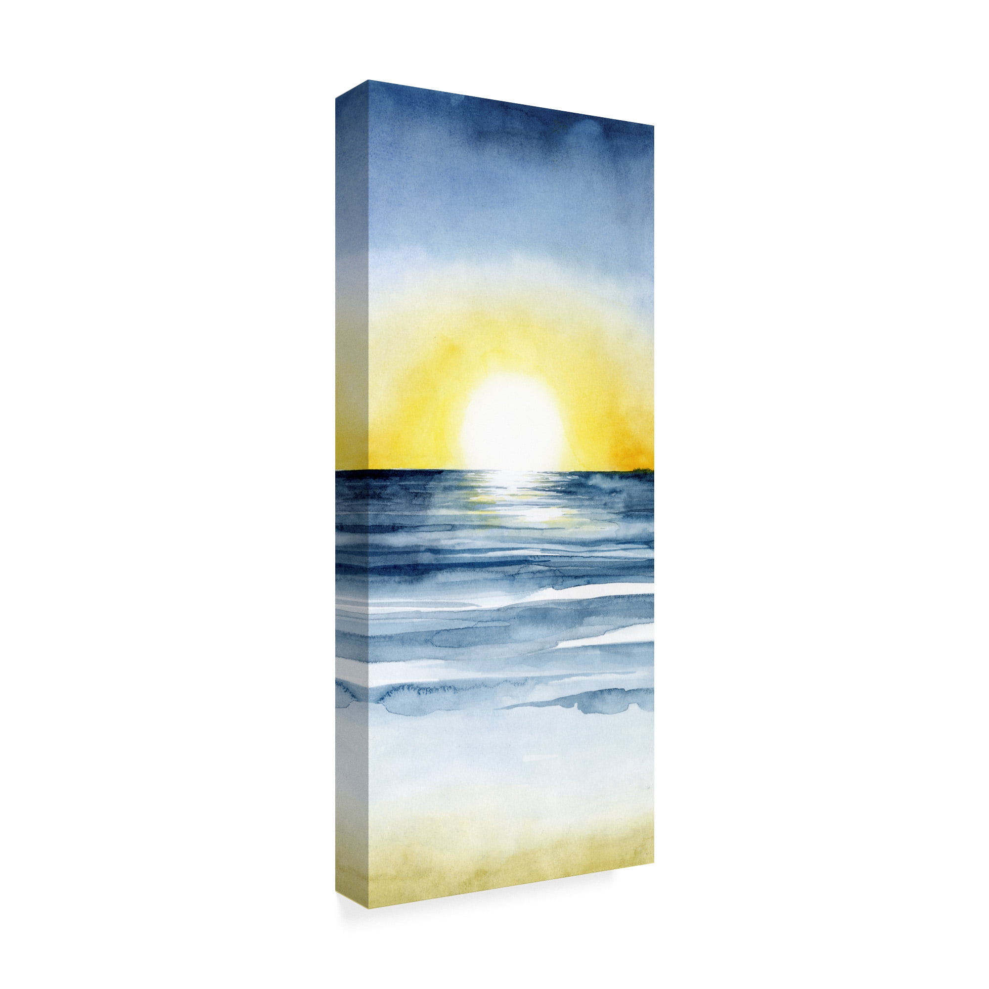 Trademark Fine Art 'Layered Sunset Triptych II' Canvas Art by Grace Popp