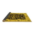 thumbnail image 2 of Ahgly Company Indoor Square Oriental Yellow Traditional Area Rugs, 5' Square, 2 of 4