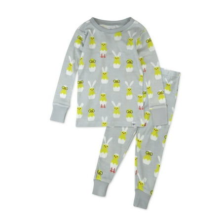 

Honest Baby Clothing Organic Cotton Boy/Girl 2-Piece Long Sleeve Pajama Set 12m to 24m