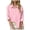 Pink, variant on YOUYEDIAN Girls Cotton Linen Button Down Shirts Gauze Long Sleeve Shirt Collared Plus Size Blouses 2026 Summer Tops Clothing (Pink, 9-10 Years)