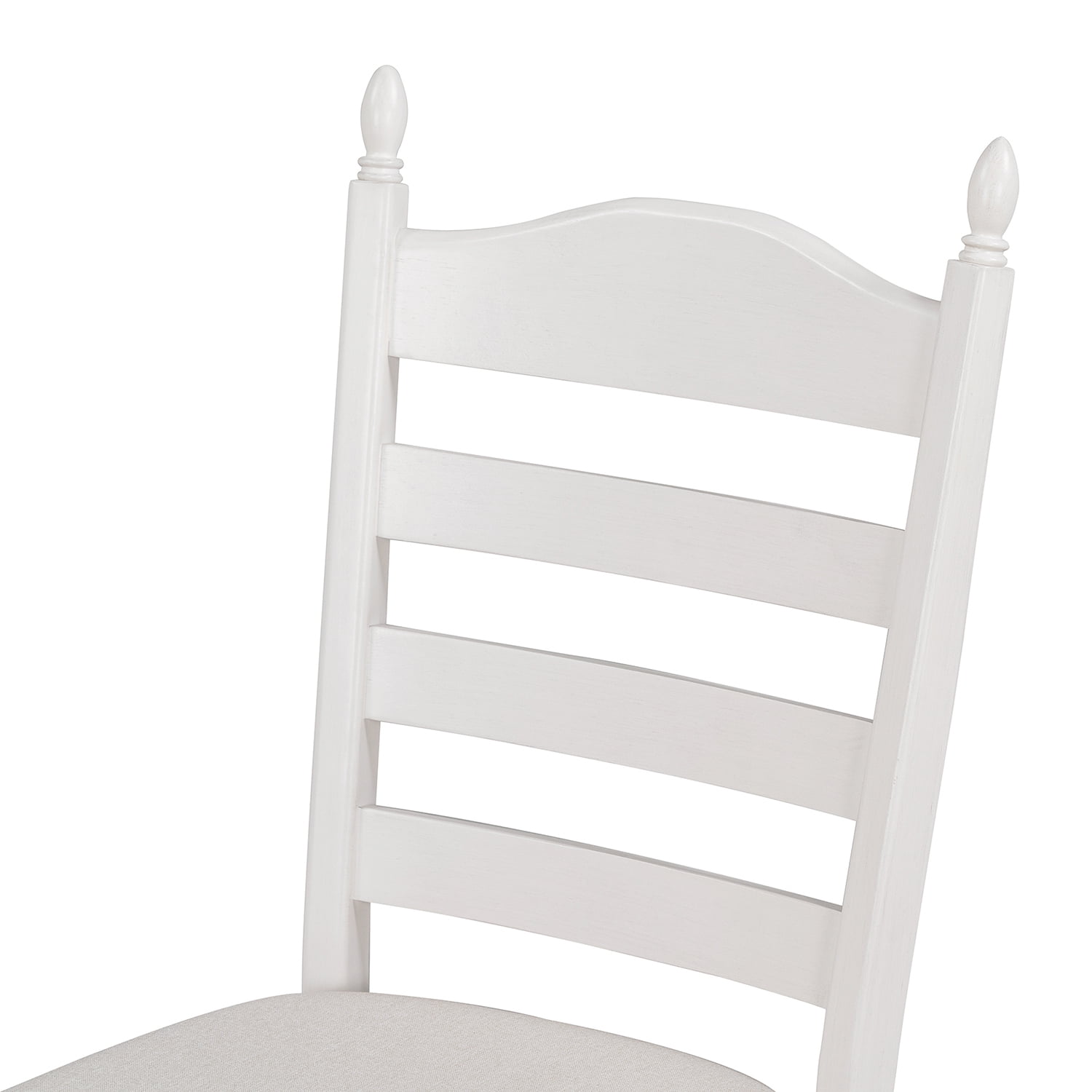Kadyn 5-Piece Dining Table Set, Dining Table Set for 4, Extendable Dining Table and 4 Upholstered Dining Chairs, Antique White Kadyn 5-Piece Dining Table Set, Dining Table Set for 4, Extendable Dining Table and 4 Upholstered Dining Chairs, Antique White