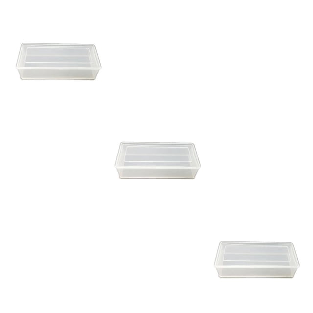 Bewildely Coin Storage Boxes Rectangular Plastic Specie Scratch-Resistance Supplies Holders Coins Shop Collectibles Desktop Container Home Type1