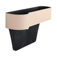 thumbnail image 2 of Organizador de espacio para asientos de coche, caja de almacenamiento lateral para consola de coche, portátil y multifuncional Lado del conductor beige, 2 of 6