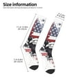 thumbnail image 2 of Naloa American Flag Eagle Art Knee Socks, High Socks Long Stretchy Sock Women Knee High Stocking, Long Socks for Women, 2 of 6