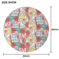 thumbnail image 6 of Pioneer Flower Floral Print Pattern Round Tablecloth 60"x60",Wrinkle Wipeable Table Cloth for Kitchen Dining Room Picnic Patio Party, 6 of 6