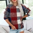 thumbnail image 4 of Womens Sweatshirts Tie-dye Long Sleeved Round Neck Pullover Sweaters Fall Winter Classic Lightweight Elegant Thin Pullover Outdoor Casual Loose Tops with Large Kangaroo Pocket Size S-XXL, 4 of 6