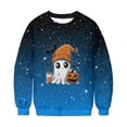 thumbnail image 5 of Fengactive Womens Halloween Sweatshirt Fleece Lined Long Sleeve Crewneck Top Speckled Graphic Print Loose Fit Fall Wear, 5 of 9