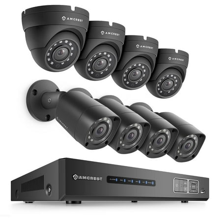 amcrest ultrahd 4mp 8ch video security system - eight