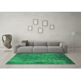 thumbnail image 3 of Ahgly Company Indoor Square Oriental Green Industrial Area Rugs, 7' Square, 3 of 4