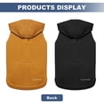 thumbnail image 3 of Kickred 2 Pieces Basic Cotton Dog Hoodie Sweater, Soft Pet Clothes Dog Sweatshirts, Dog Outfit Coat Pullover with Pocket and Leash Hole for Small Medium Large Dogs, XS, 3 of 6