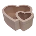 thumbnail image 3 of segolike Heart Shaped Flower Box Transparent for Valentines Day Flowers Packaging Mom Pink, 3 of 9