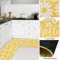 thumbnail image 4 of Yellow Daisy Spring Kitchen Rugs Set of 2 Flower Door Mat White Floral Non Slip Floor Rugs for Home Kitchen Room Decor Supplies, 4 of 6