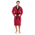 thumbnail image 2 of Skylinewears Men Terry Cotton Robe Contrast Bathrobe Shawl Collar Spa Bathrobe for Men Luxury Shower Robe Long Shawl Collar Bathrobe, 2 of 7