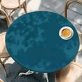 thumbnail image 3 of Dark Teal Fitted Round Tablecloths Elastic Edged Table Covers 45"-54",Waterproof Table Cloth for Kitchen Holiday Party Tables Decor, 3 of 9