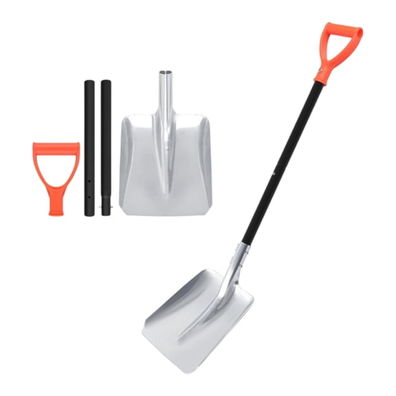 Snow shovel Detachable, Heavy Duty Ice Scraper for Car Windshield, Telescoping Handle Snow Removal Tool for Truck SUV with Brush