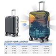 thumbnail image 6 of Daiia Palm Trees Luggage Cover, Thickened Washable Travel Luggage Covers, Elastic Unique Baggage Covers for 18-20 inch Luggage-Small, 6 of 9