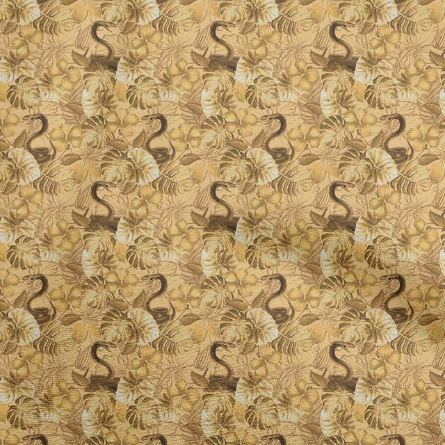 oneOone Popeline de Coton Sergé Tissu Jaune Matériel de Robe Tropicale Tissu Imprimé Tissu au Mètre 56 Pouces de Large