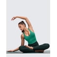 thumbnail image 4 of CRZ YOGA Butterluxe Racerback Wireless Padded Yoga Longline Sports Bra for Women V Neck Crop Tank Tops, 4 of 5