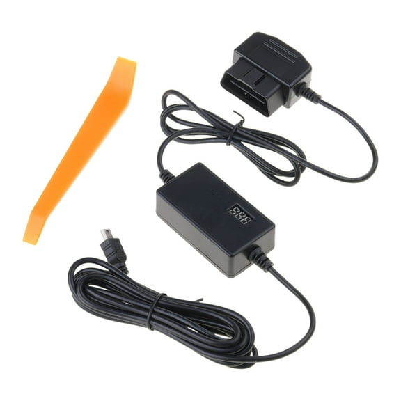 OBD Power Cable for Dashing Camera OBD to USB/USB C OBD Adapter Charging Cable 24 Hours Monitoring 12-24V to 5V 3A