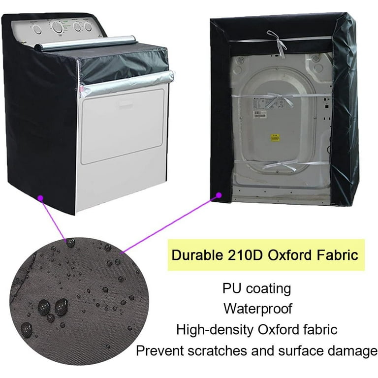 Wiher Washing Machine Dust Cover, Waterproof, Zipper Design