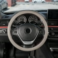 thumbnail image 5 of Perflex Universal Silicone Steering Wheel Cover, Fits Steering Wheels with 14 to 23 Inches in Diameter, Leather Car Accessory Anti-Slip Lining (Beige), 5 of 7