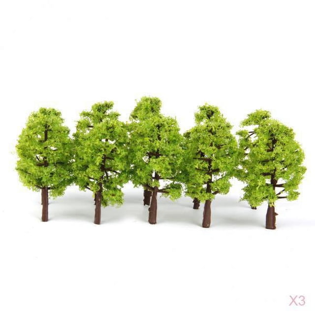 60 piezas modelo de árbol modelo de paisajismo ferroviario paisaje arquitectónico