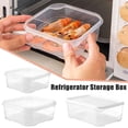 thumbnail image 3 of Fridge Box Holder Kitchen Clear Organiser Cupboard Container W/ Lid Storage, 3 of 8