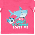thumbnail image 4 of Inktastic My Great Grandma Loves Me with Cute Sharks Boys or Girls Toddler T-Shirt, 4 of 5