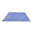 thumbnail image 2 of Ahgly Company Machine Washable Indoor Round Persian Blue Traditional Area Rugs, 3' Round, 2 of 4