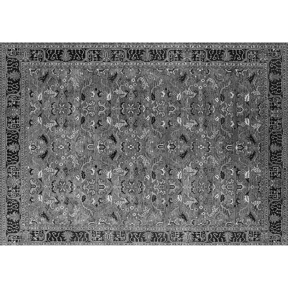 Ahgly Company Indoor Rectangle Oriental Gray Traditional Area Rugs, 2' x 3'