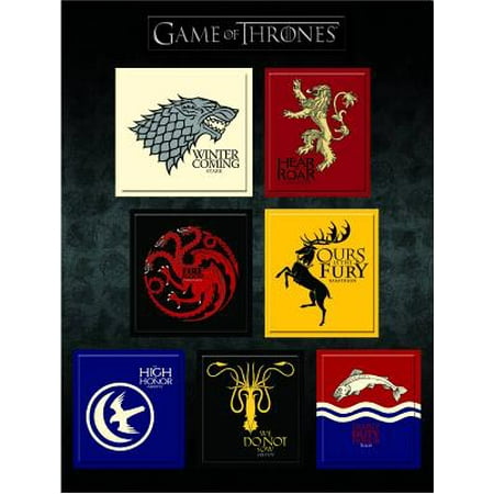 Game of Thrones House Sigil Magnet Set (Best Game Of Thrones Sigils)
