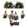 thumbnail image 2 of 5x pequeña estatuil de resina Hada miniatura estatuil jardín decoración ornamento regalo 14,2 cm Baoblaze estatuas de paisaje, 2 of 8