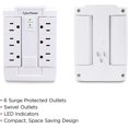 thumbnail image 4 of CyberPower CSB600WS 900 Joules Essential Wall Tap with 6-Outlet Surge Suppressor, 4 of 6