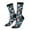 3 Black, variant on colorful snow board Crew Socks for Men & Women, Breathable Casual Athletic Ankle Socks