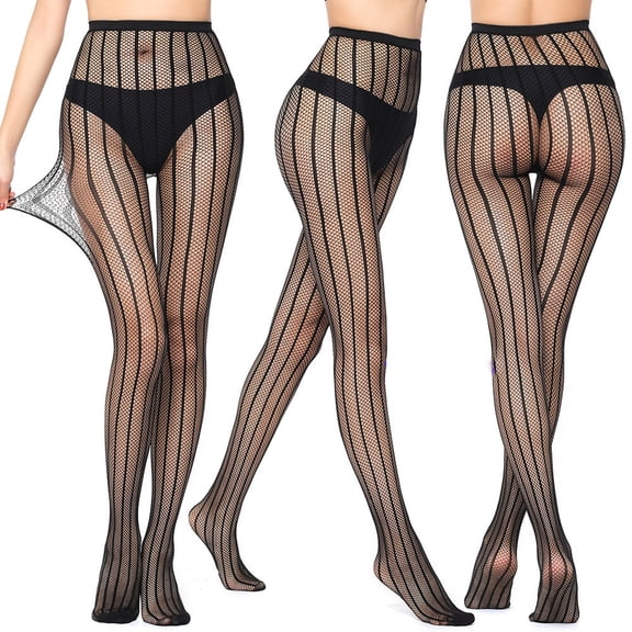 HuangHuanChen Women's Lace Tights Long Tube Suspender Mesh Stocking Long Black Stockings Pantyhose( No Panties) La