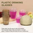 thumbnail image 5 of Uxcell Clear Plastic Reusable Drinking Glasses, 12.8oz Hobnail Drinking Glasses Set Plastic Water Cup Unbreakable Stackable for Beer Cocktail Water Juice Whiskey(Transparent, 2Pcs), 5 of 7