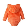 thumbnail image 2 of Odeerbi Infant Boys Girls Halloween Romper Jumpsuit Baby Clothes Childrens Spring Winter Halloween Long Bodysuit Climbing Hooded Onesie Orange, 2 of 9